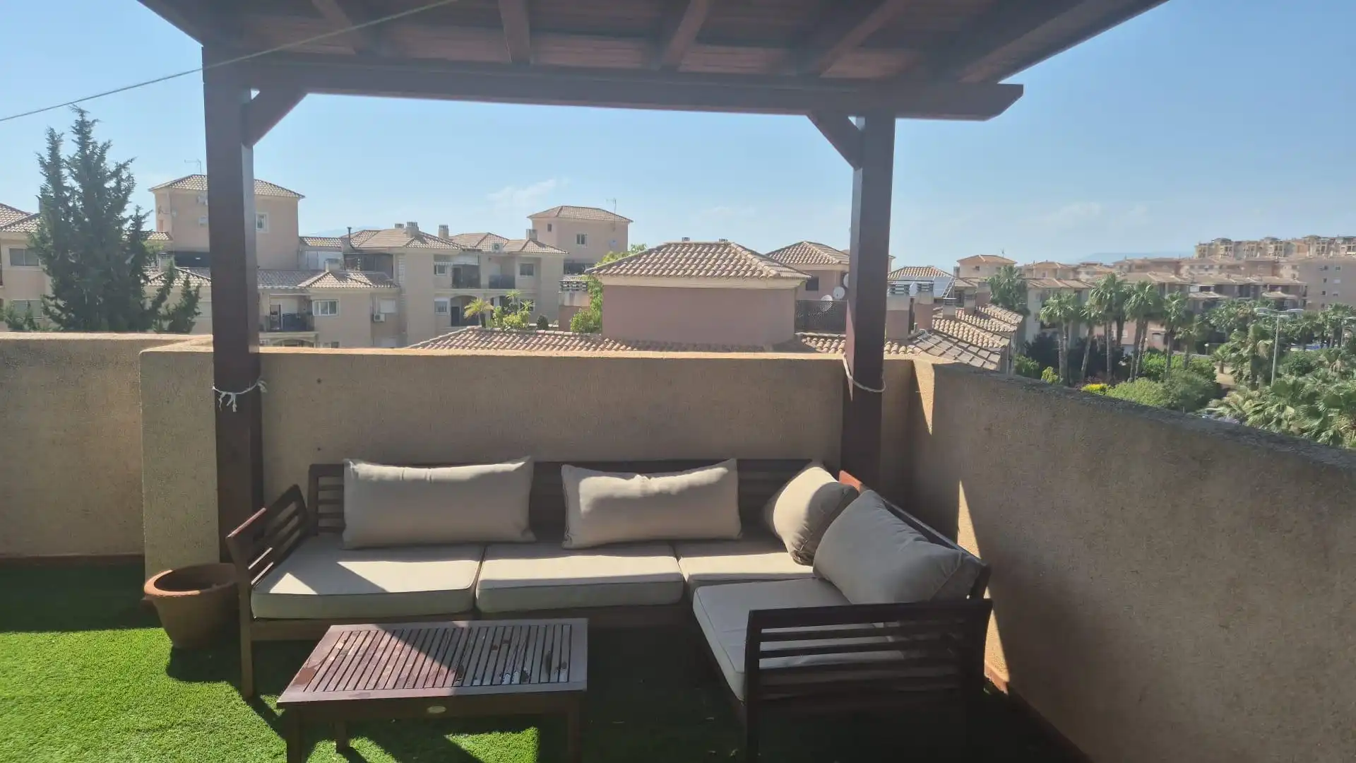 Terrasse von Dachboden zum Verkauf in Molina de Segura mit Klimaanlage, Privatgarten und Parkett