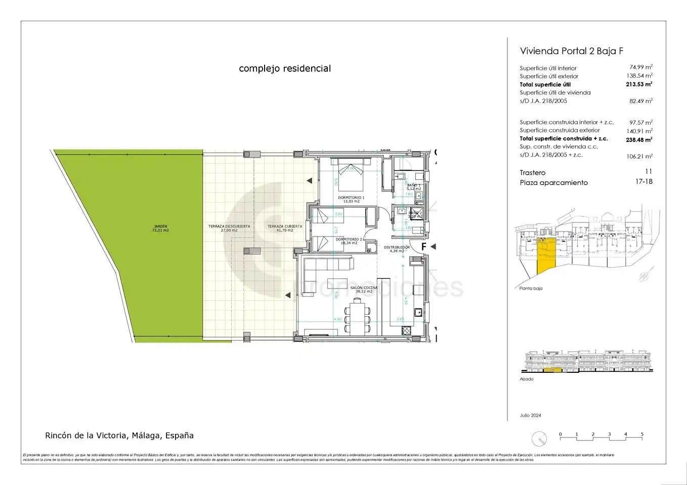 Wohnung zum Verkauf in Rincón de la Victoria mit Klimaanlage, Heizung und Privatgarten