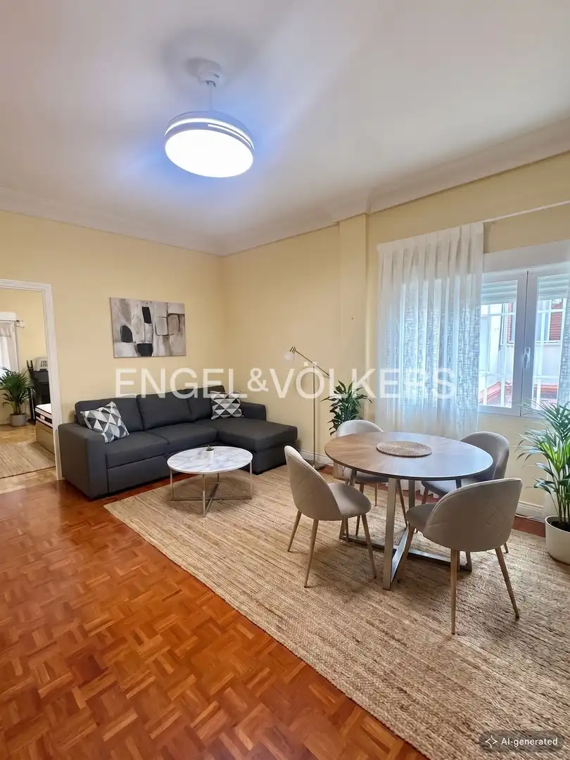 Living room of Flat for sale in  Madrid Capital  with Heating and Parquet flooring