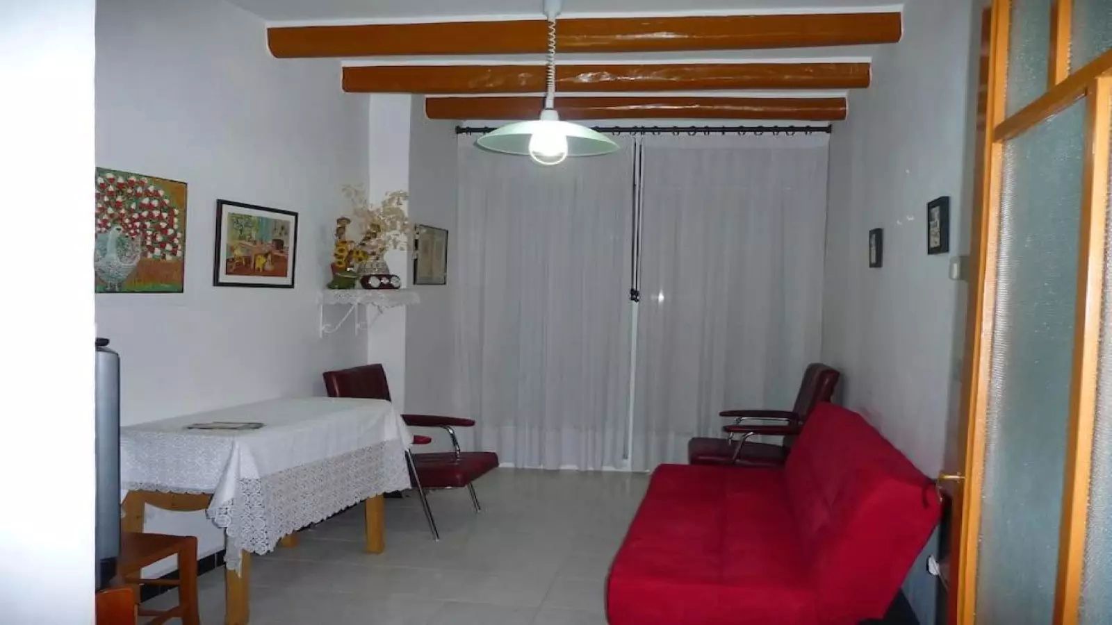 Sala d'estar de Apartament de lloguer en Marçà amb Moblat i Es permeten mascotes