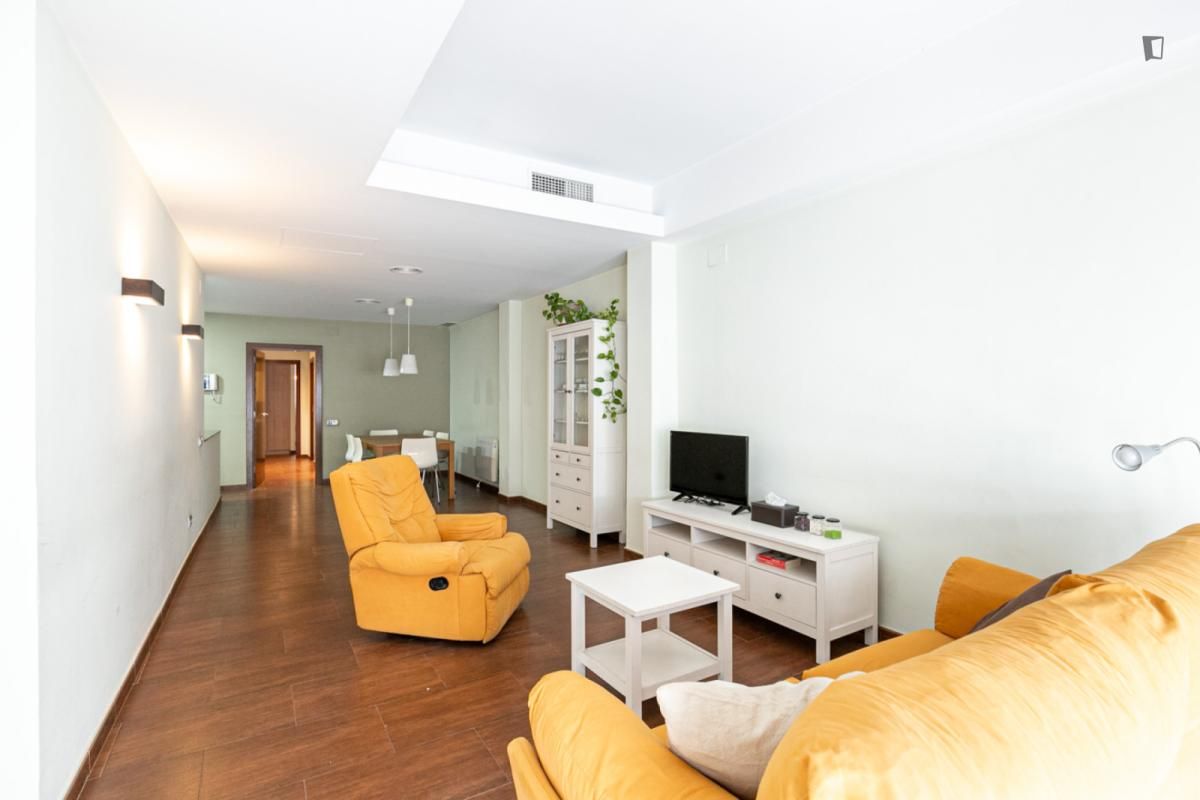 Living room of Apartment to rent in  Barcelona Capital  with Air Conditioner, Furnished and Oven