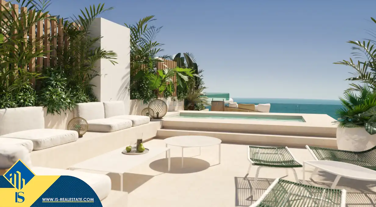 Terrassa de Apartament en venda en Santa Eulària des Riu amb Terrassa, Piscina i Balcó
