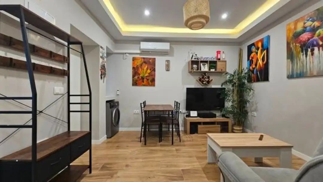 Sala de estar de Piso en venta en Jerez de la Frontera con Aire acondicionado, Amueblado y Lavadora
