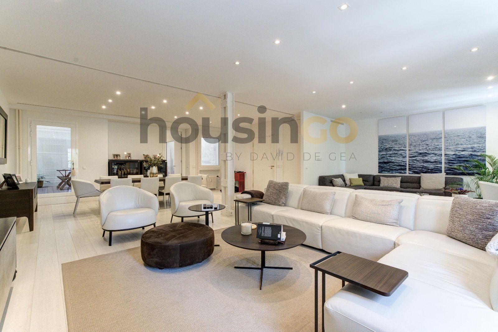 Living room of Flat for sale in  Madrid Capital  with Air Conditioner, Terrace and Oven