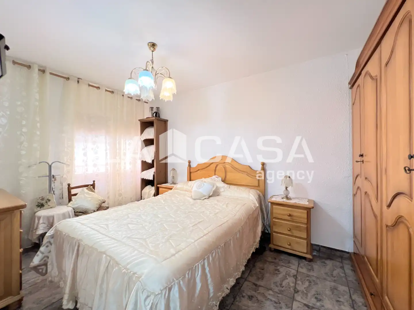 Bedroom of Flat for sale in Badalona  with Air Conditioner and Furnished