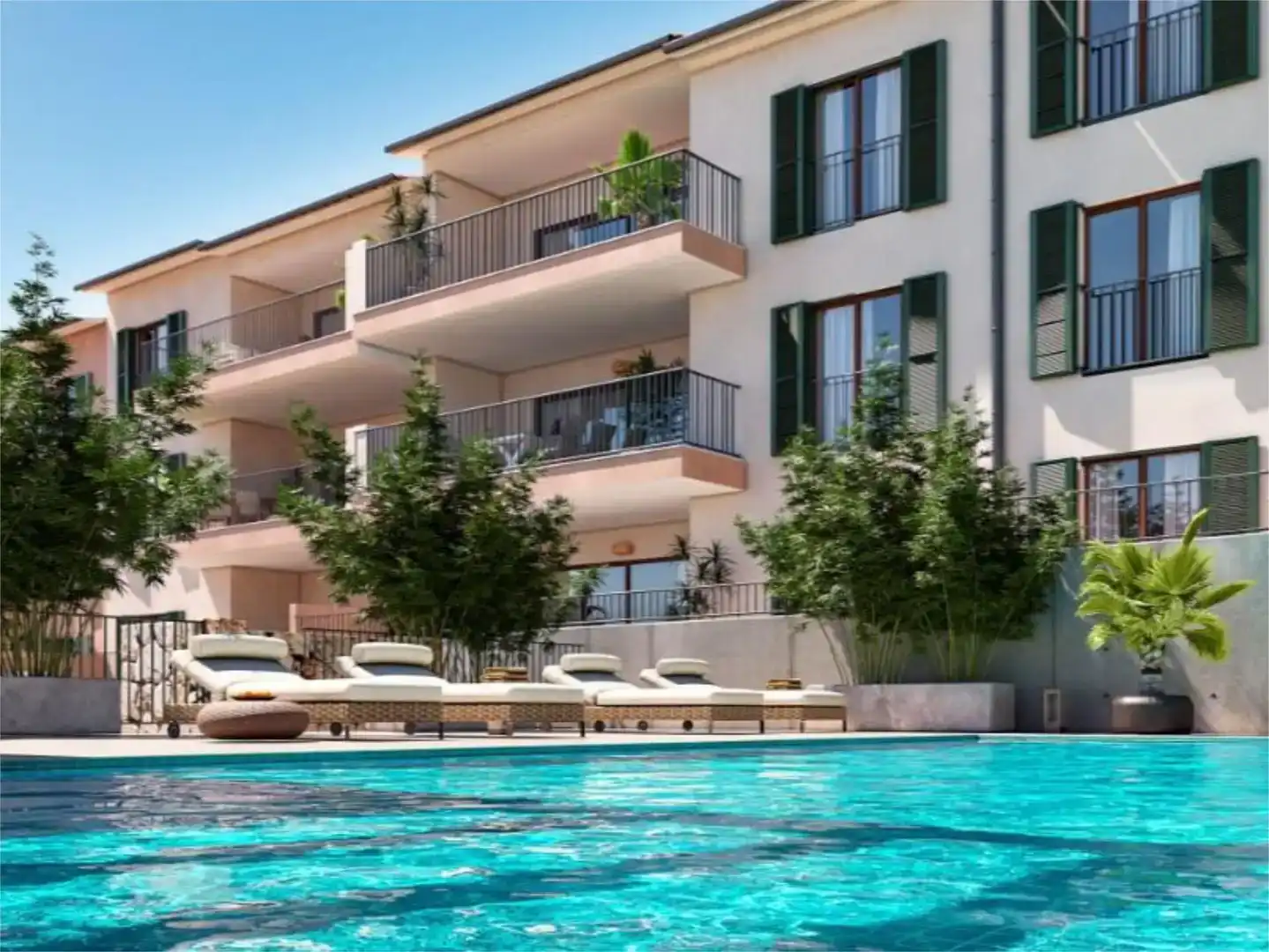 Schwimmbecken von Wohnung zum Verkauf in Capdepera mit Klimaanlage, Schwimmbad und Balkon
