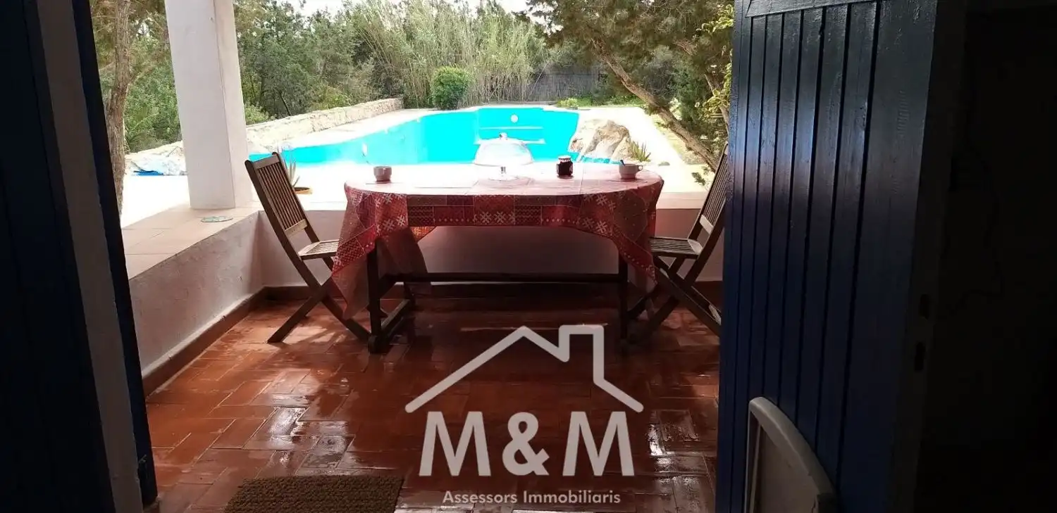 Terraza de Casa o chalet de alquiler en Formentera con Piscina