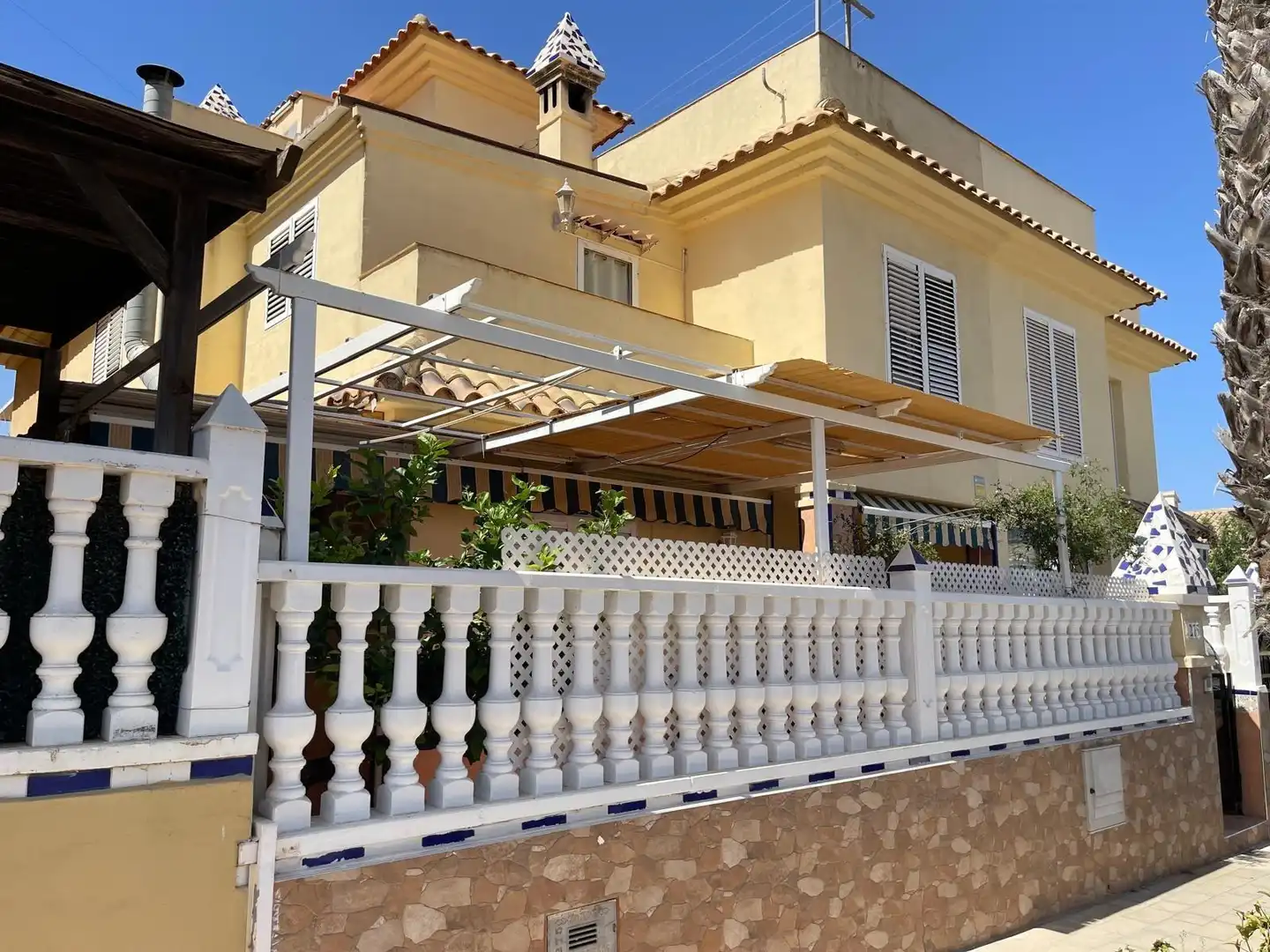Terraza de Casa o chalet de alquiler en Santa Pola con Aire acondicionado, Amueblado y Piscina comunitaria