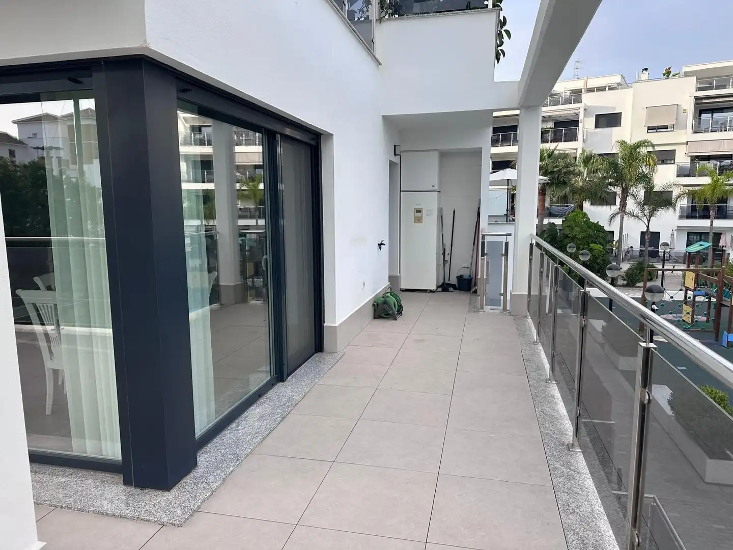Terrace of Flat for rent in Motril  with Air Conditioner, Heating and Terrace