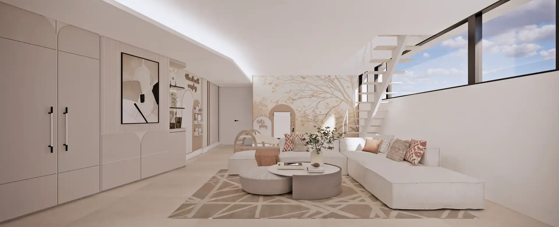 Sala d'estar de Casa o xalet en venda en Alhaurín de la Torre amb Aire condicionat, Calefacció i Jardí privat