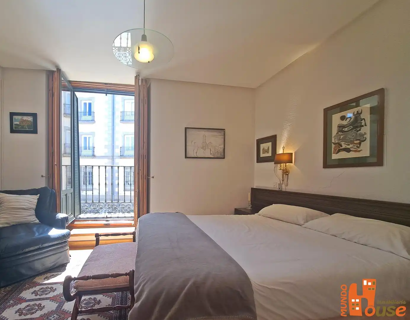 Schlafzimmer von Wohnung zum Verkauf in Real Sitio de San Ildefonso mit Heizung und Balkon