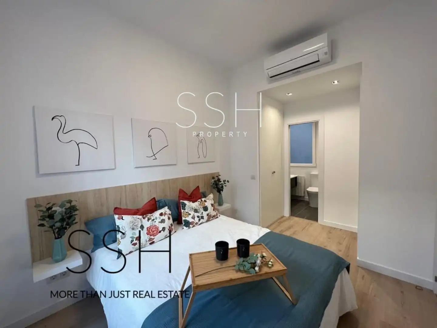 Bedroom of Flat for rent in Madrid  with Air Conditioner, Heating and Furnished
