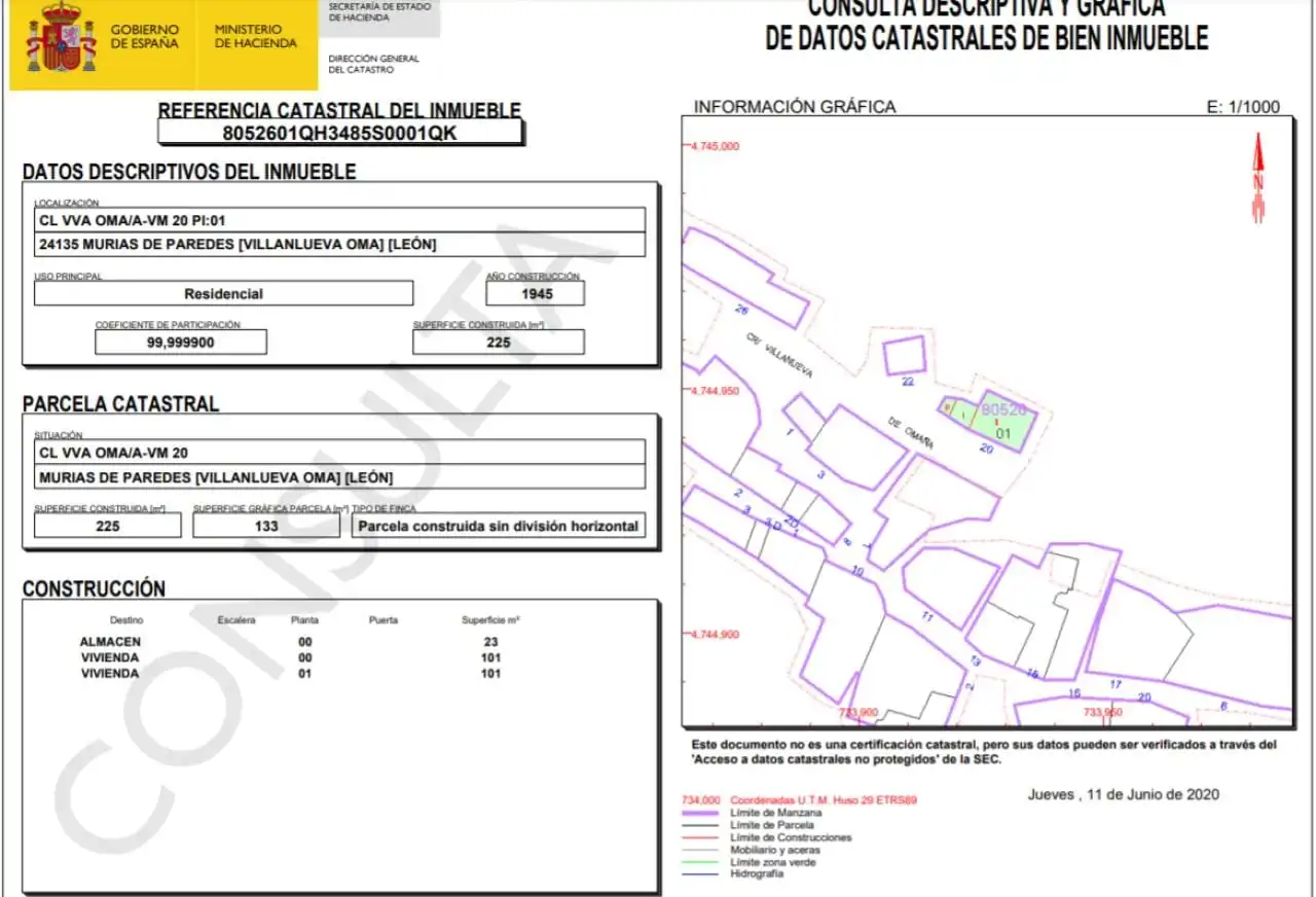 Vista exterior de Casa o chalet en venta en Murias de Paredes