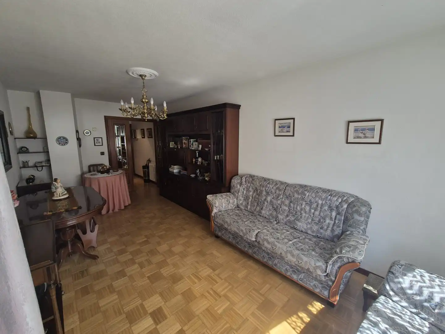 Wohnzimmer von Wohnung zum Verkauf in Palencia mit Heizung, Parkett und Terrasse