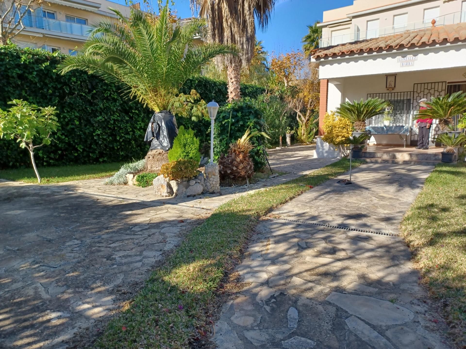 Exterior view of House or chalet for sale in Cubelles  with Private garden