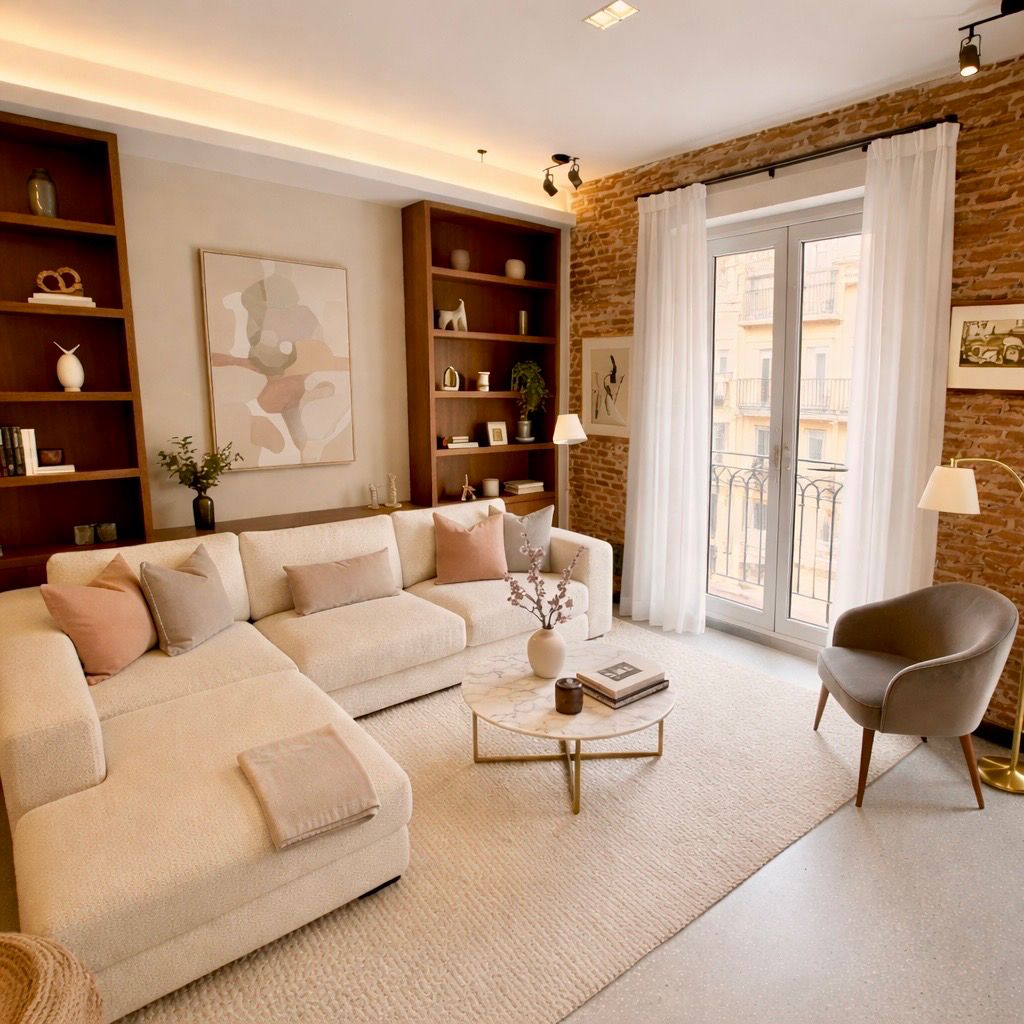 Living room of Flat for sale in  Madrid Capital  with Air Conditioner, Heating and Storage room