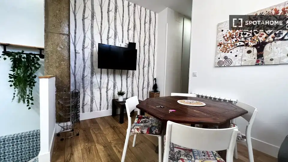 Esszimmer von Wohnung zur Miete in Madrid mit Klimaanlage, Heizung und Möbliert
