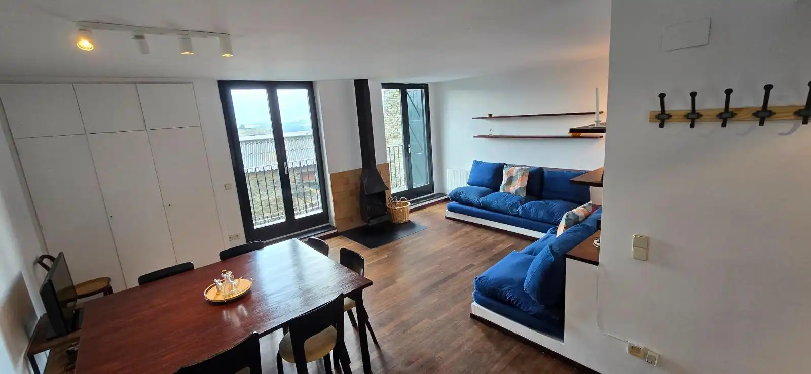 Living room of Duplexes for rent in Bolvir  with Heating, Parquet flooring and Furnished