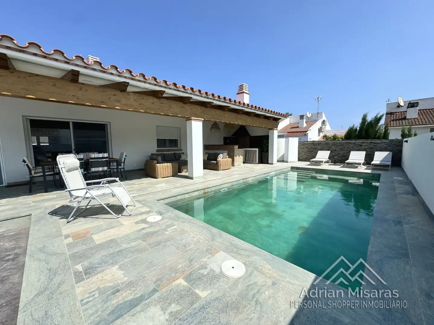 Swimming pool of Houses for sale in Deltebre  with Air Conditioner, Heating and Storage room