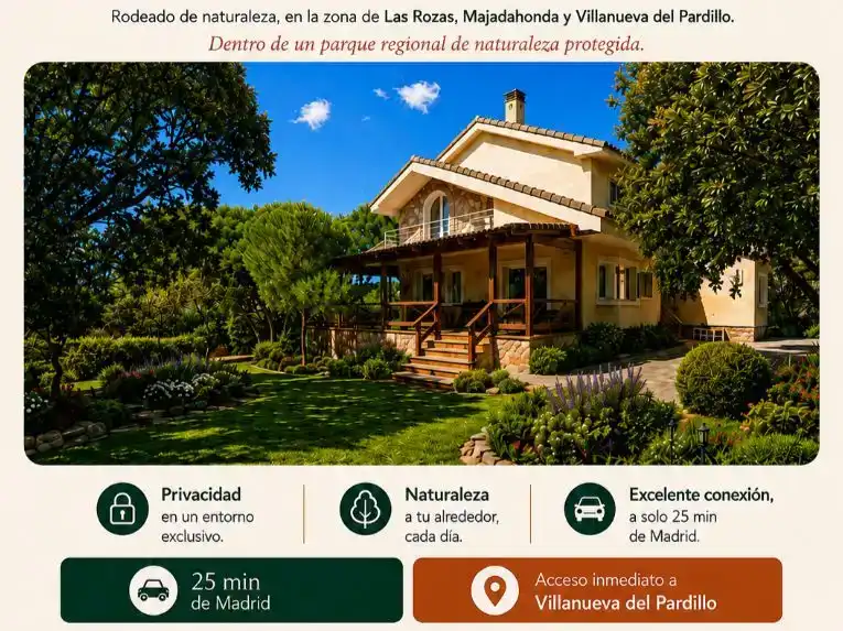 Jardí de Casa o xalet en venda en Galapagar amb Aire condicionat, Jardí privat i Traster