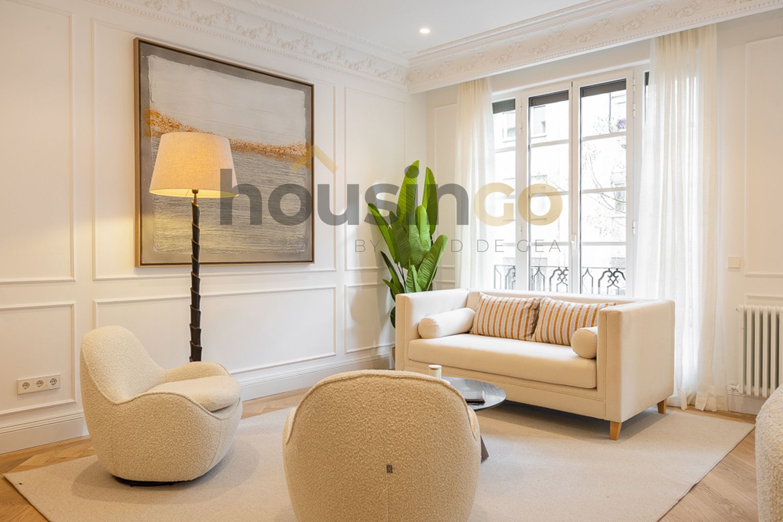 Living room of Flat for sale in  Madrid Capital  with Air Conditioner, Heating and Terrace