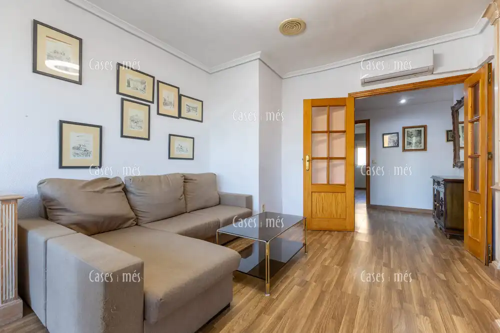 Sala d'estar de Apartament en venda en La Pobla de Farnals amb Aire condicionat, Calefacció i Moblat