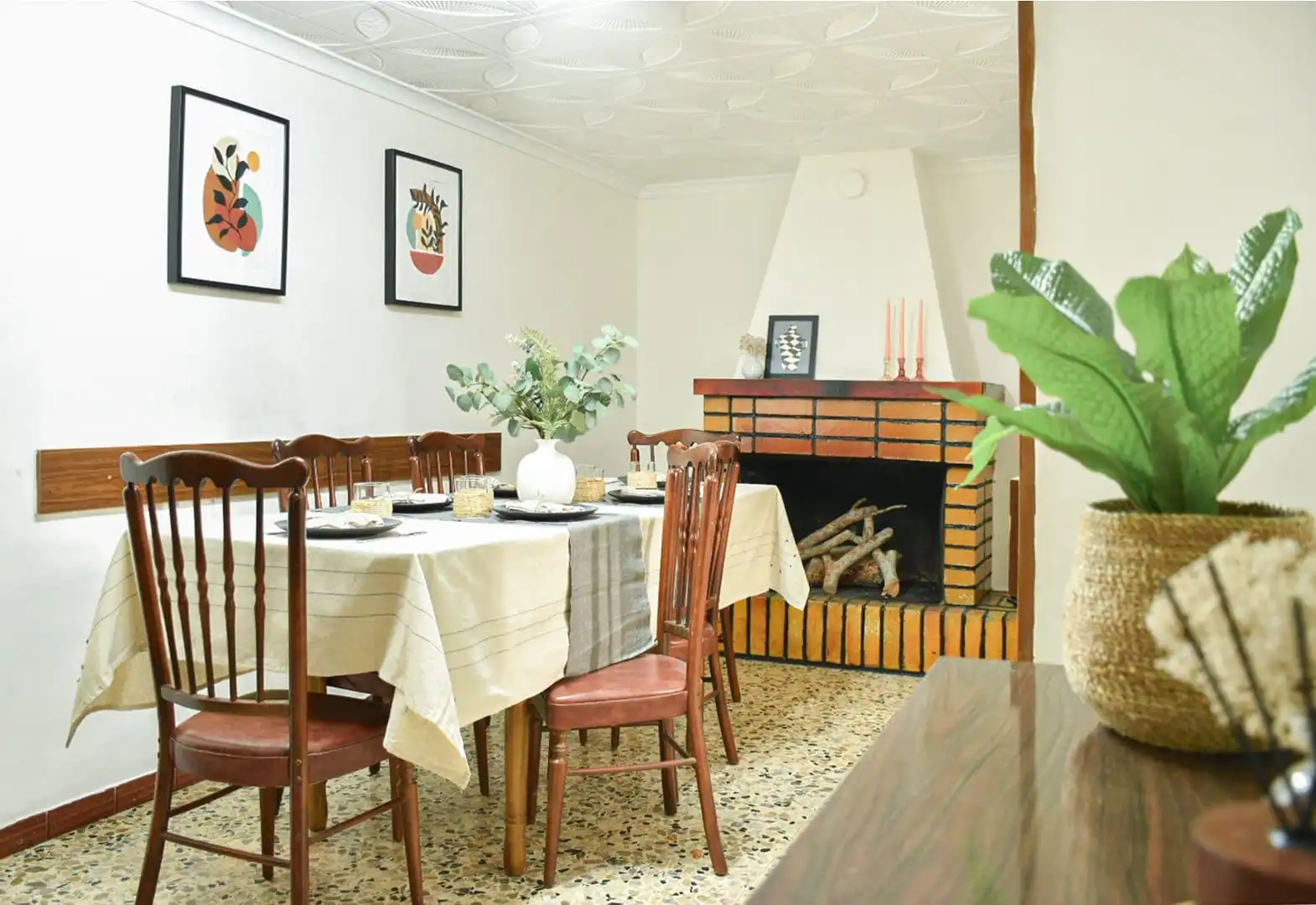 Menjador de Casa o xalet en venda en Ontiñena amb Aire condicionat, Calefacció i Traster