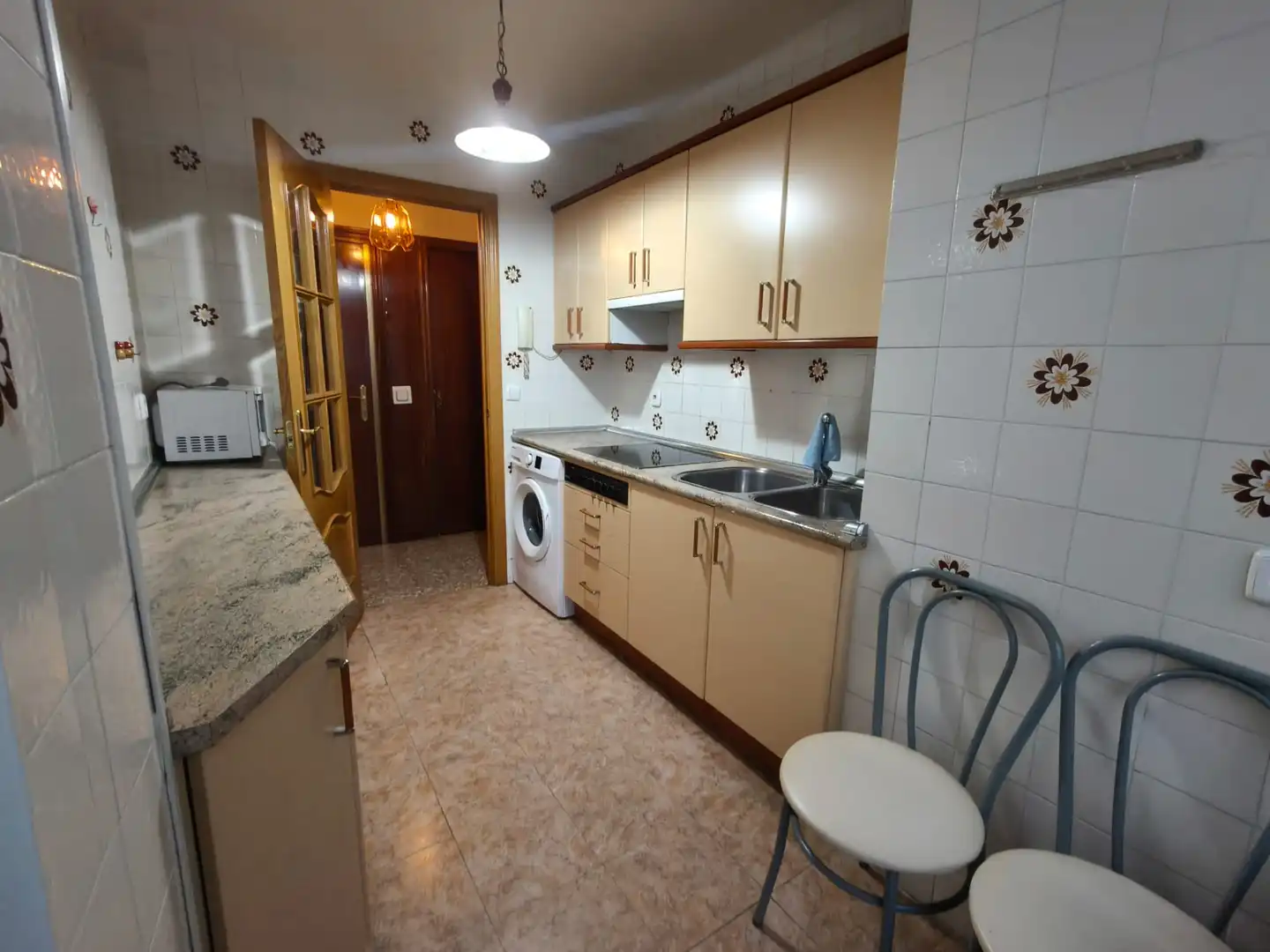 Kitchen of Flat for sale in Móstoles  with Heating, Terrace and Furnished