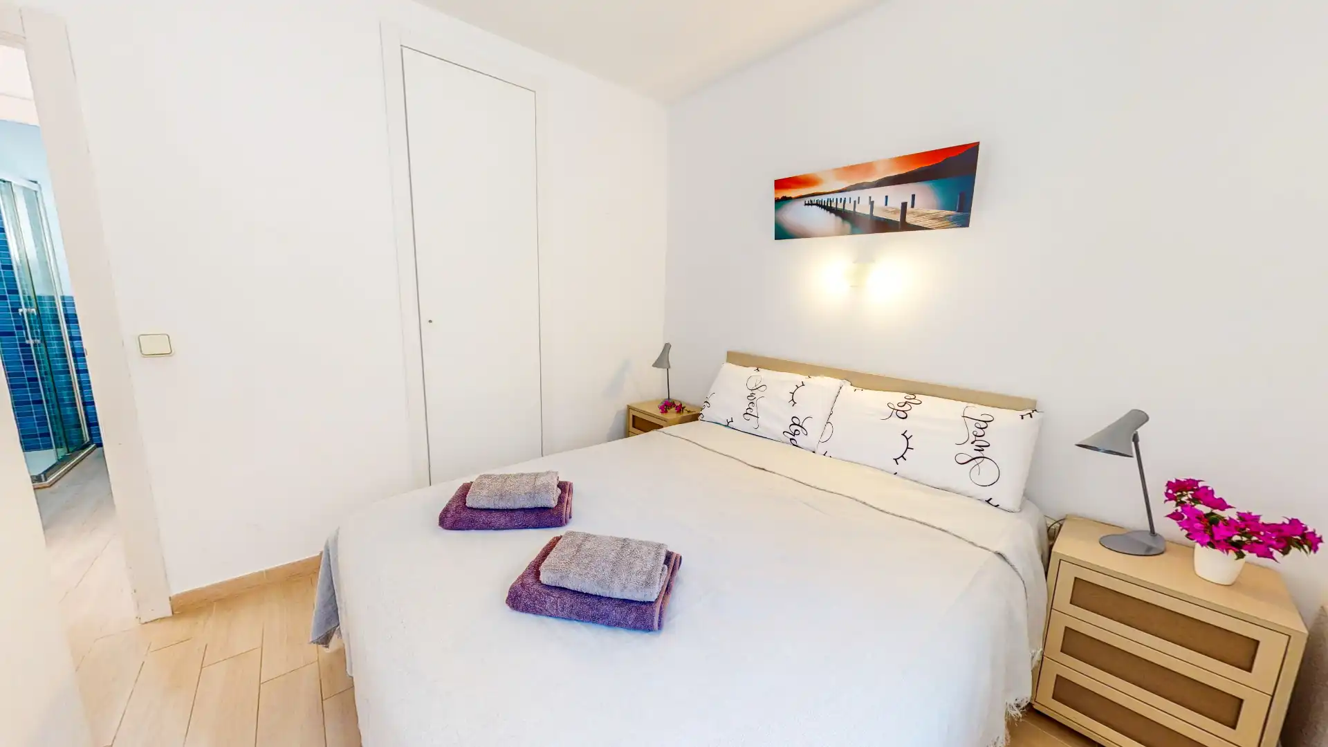 Schlafzimmer von Wohnung zur Miete in Dénia mit Klimaanlage, Heizung und Terrasse