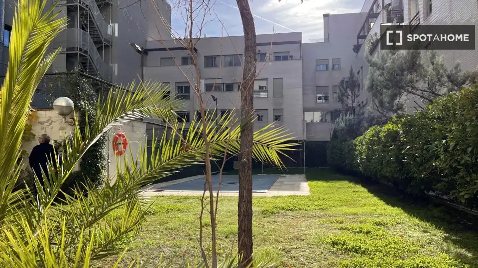 Vista exterior de Piso de alquiler en Madrid con Aire acondicionado, Calefacción y Amueblado