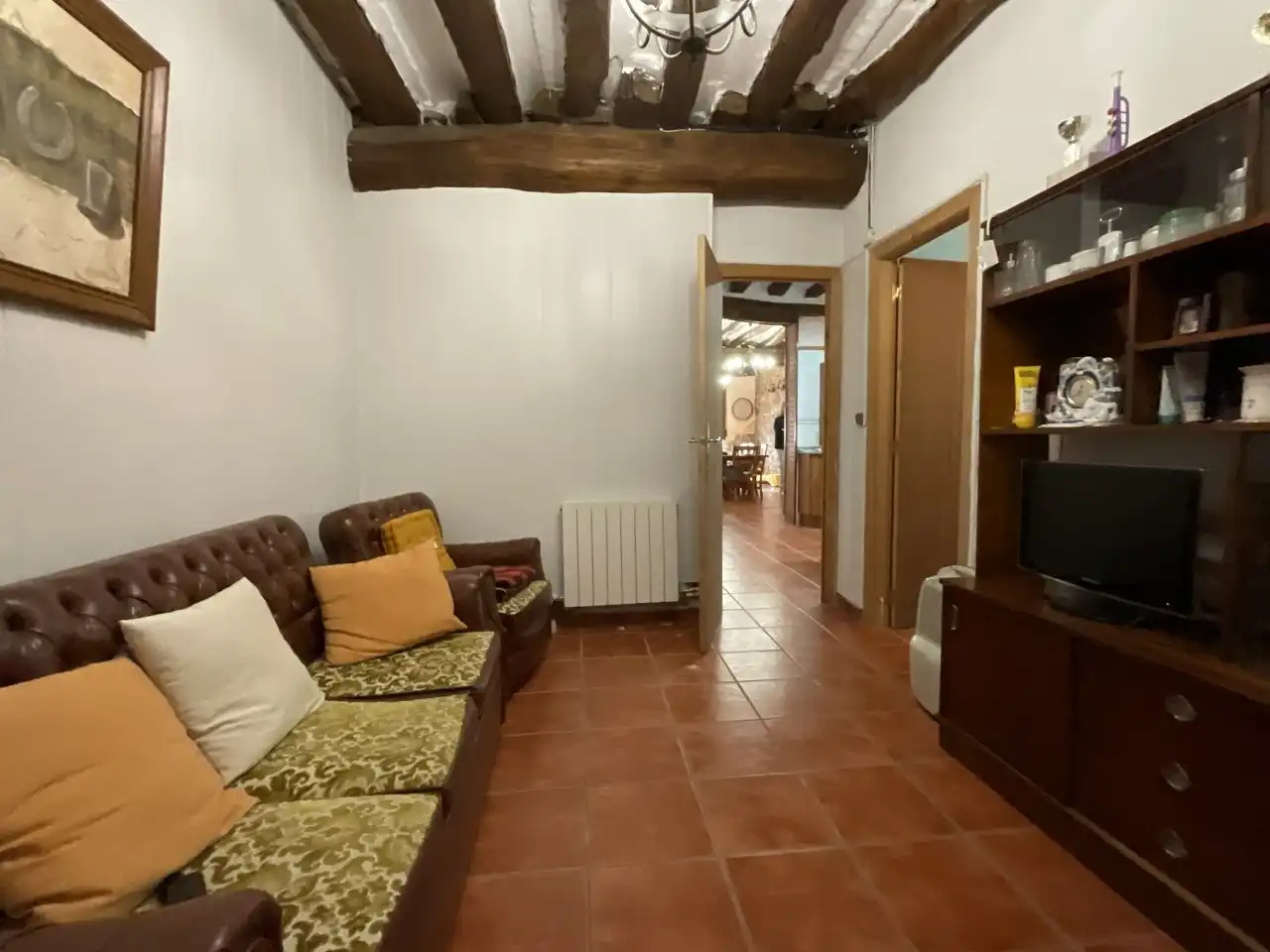 Sala de estar de Casa adosada en venta en Bascuñana, Burgos