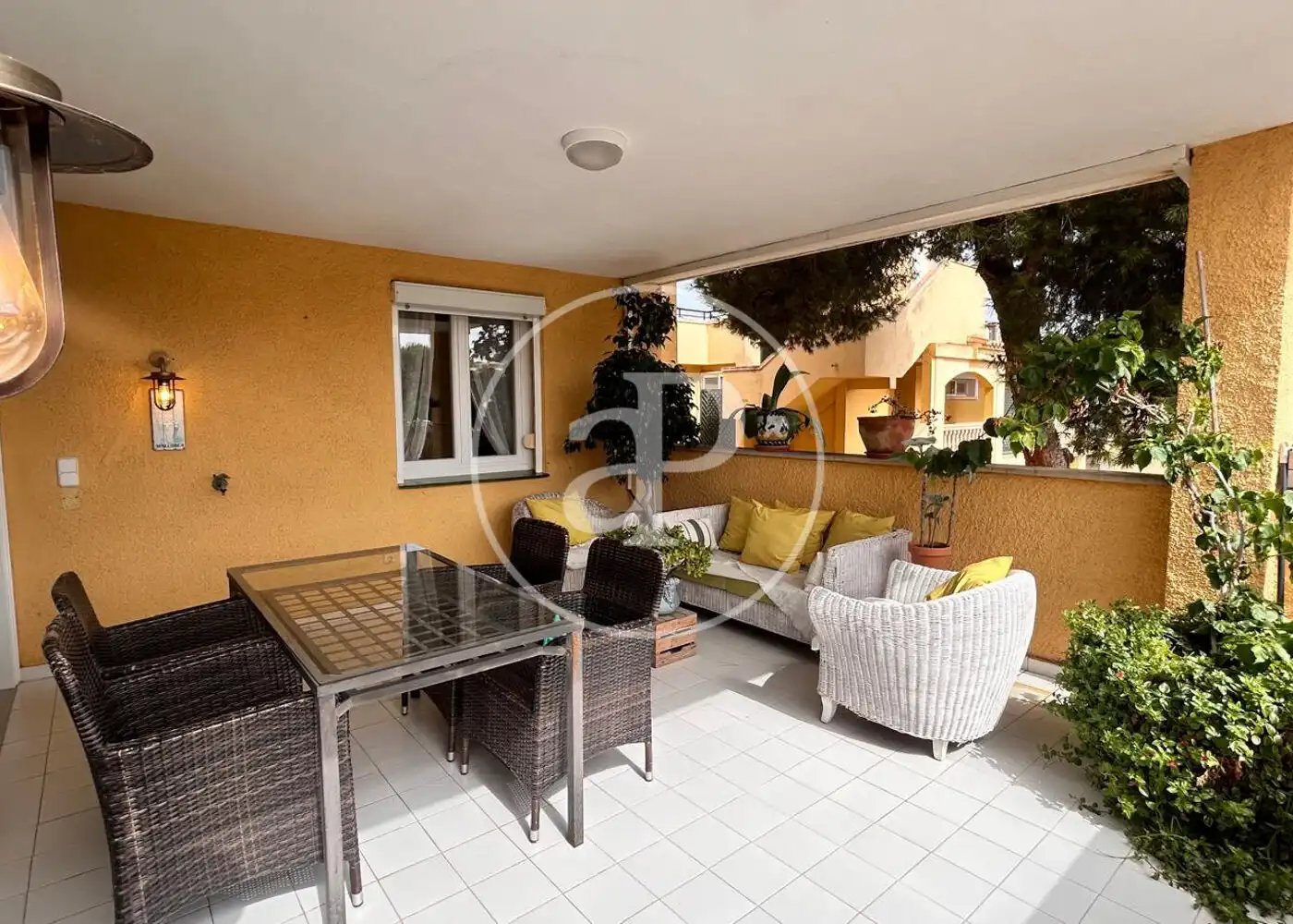Terrasse von Dachboden zur Miete in Calvià mit Klimaanlage, Heizung und Privatgarten
