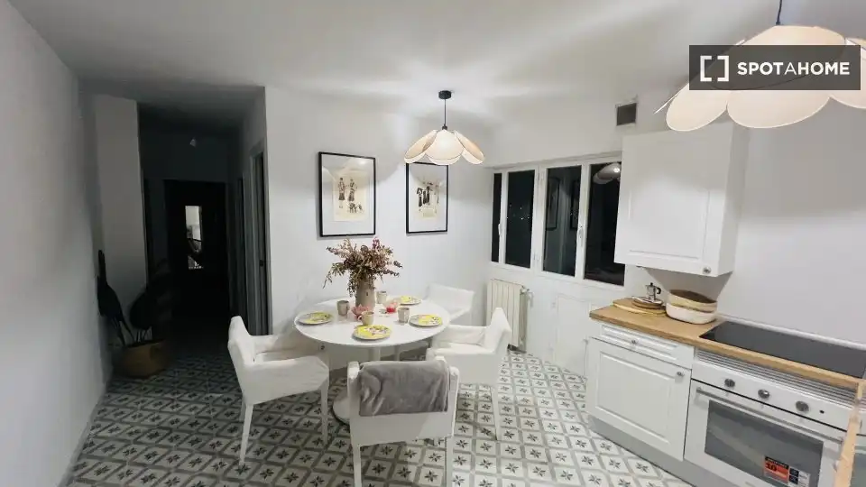 Dining room of Apartments for share in Madrid  with Air Conditioner, Heating and Terrace