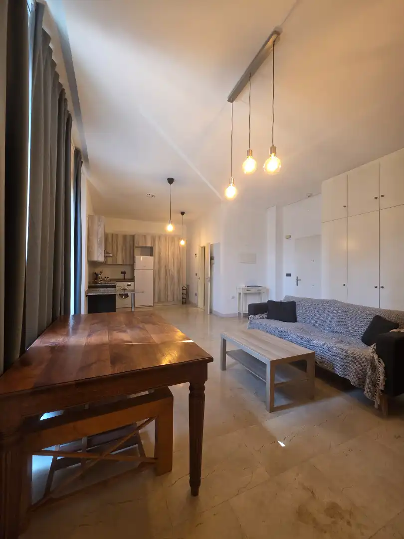 Living room of Flat for rent in Madrid  with Air Conditioner, Heating and Furnished