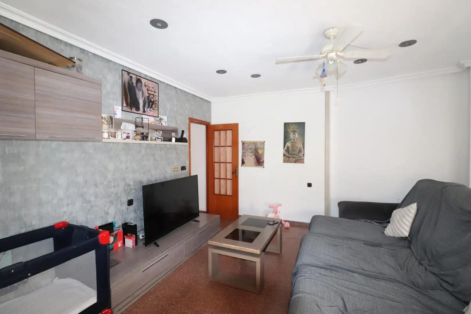 Sala de estar de Piso en venta en Elda con Aire acondicionado y Balcón
