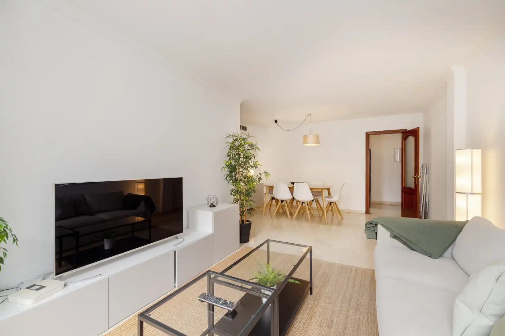 Sala de estar de Piso en venta en Málaga con Aire acondicionado, Amueblado y Balcón