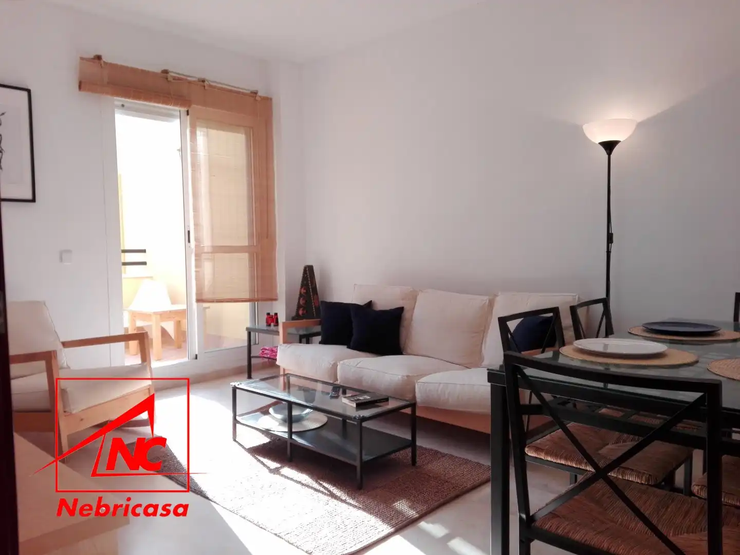 Wohnzimmer von Wohnung zur Miete in Rota mit Terrasse, Schwimmbad und Möbliert