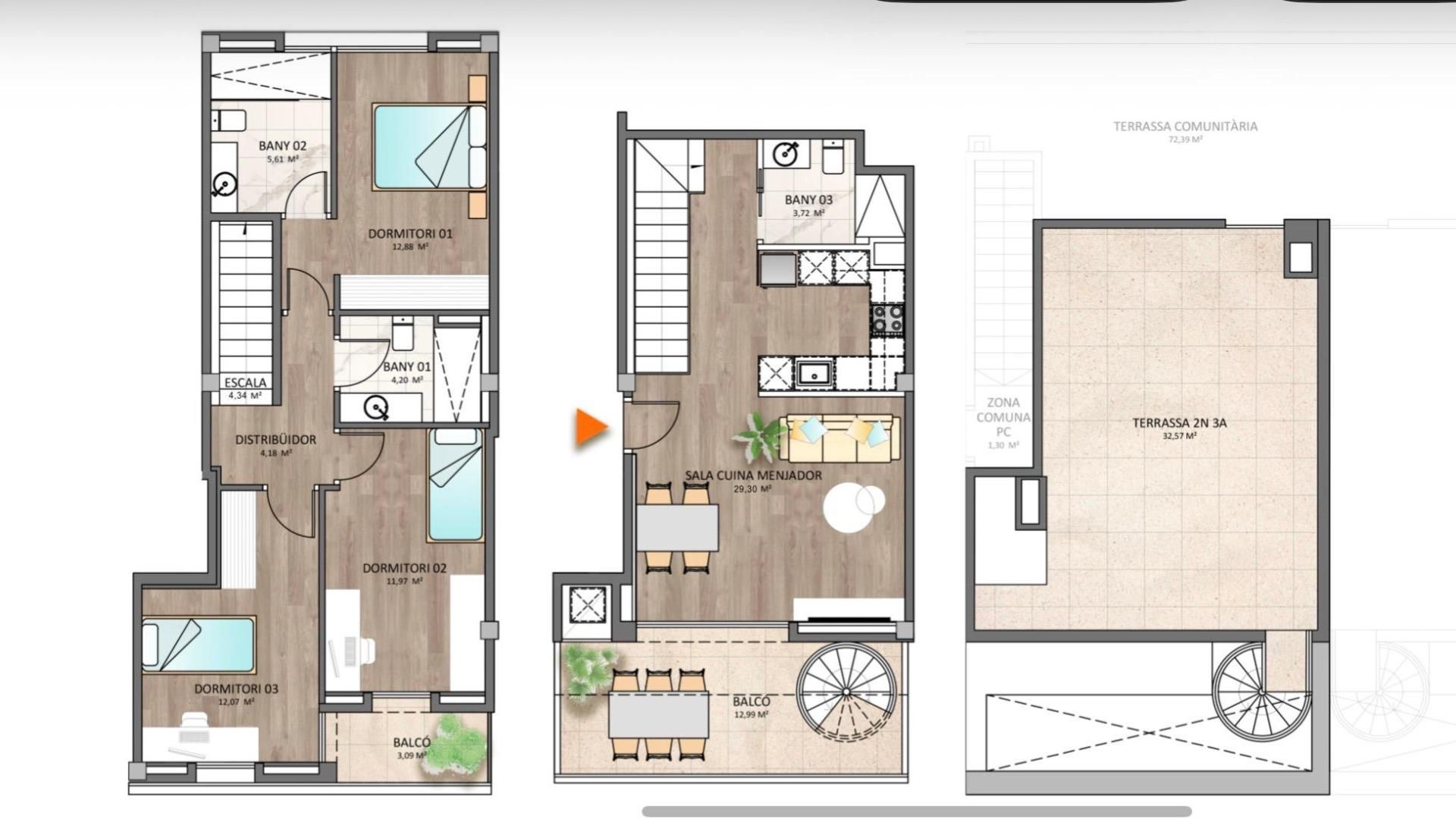 Àtic en venda en Vilafranca del Penedès amb Terrassa