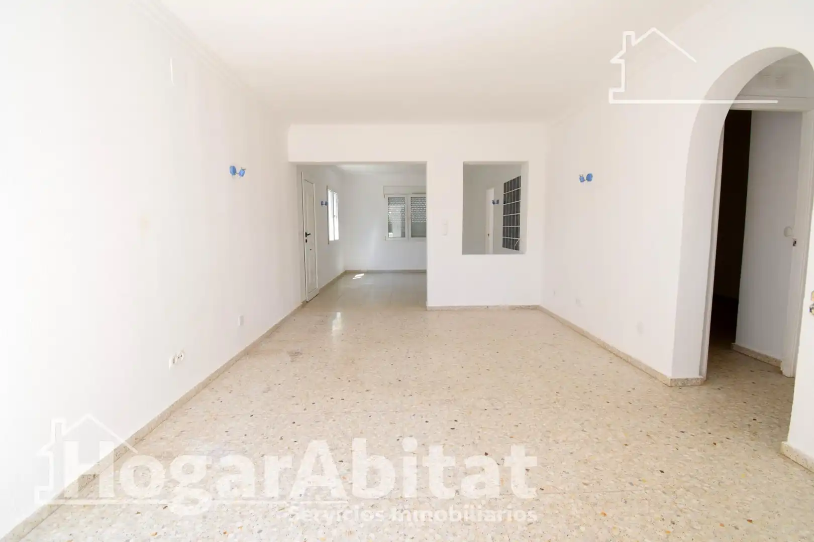 Sala de estar de Casa adosada en venta en Dénia con Aire acondicionado, Calefacción y Terraza