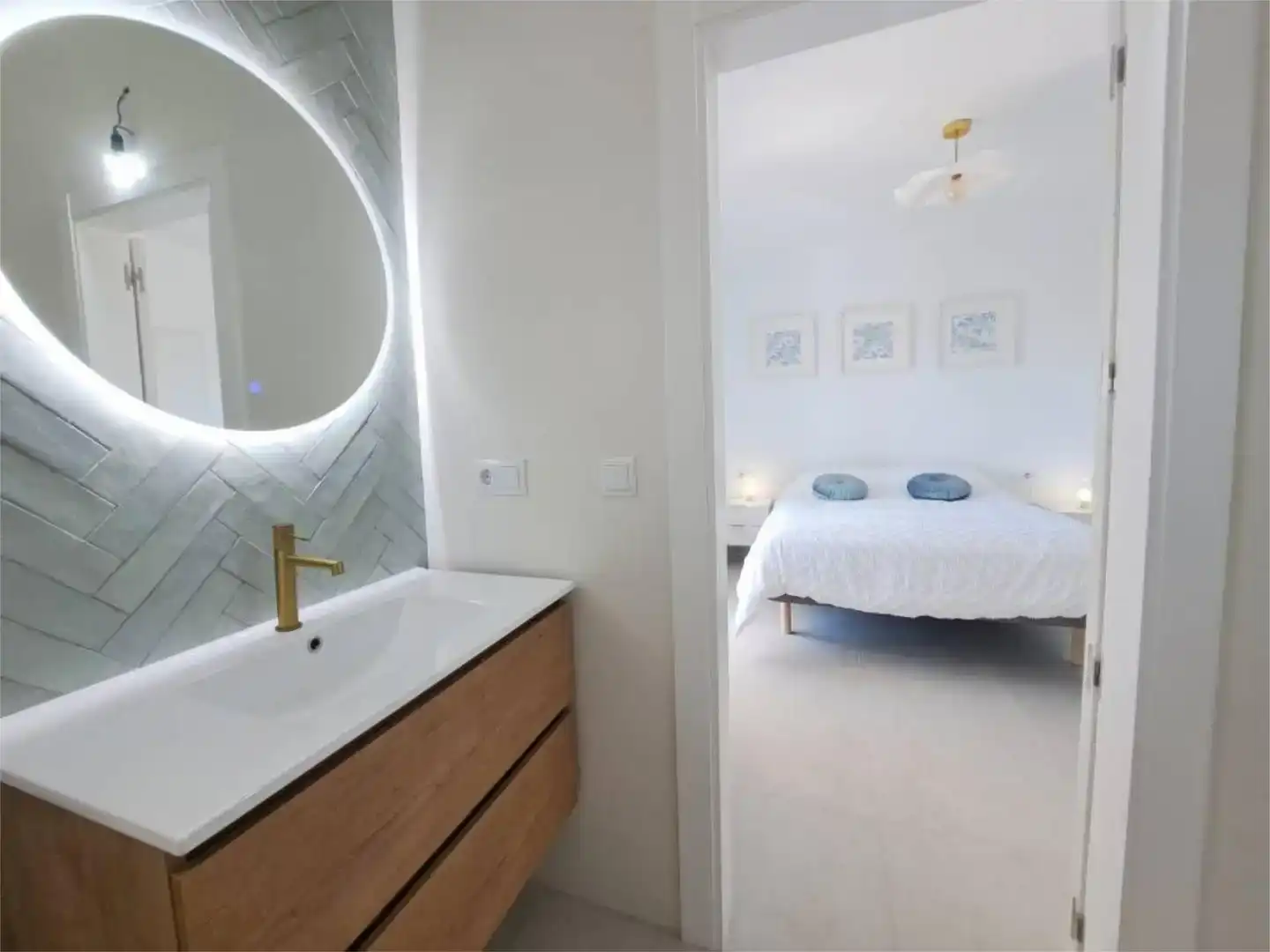 Bany de Casa o xalet de lloguer en Roses amb Aire condicionat i Piscina