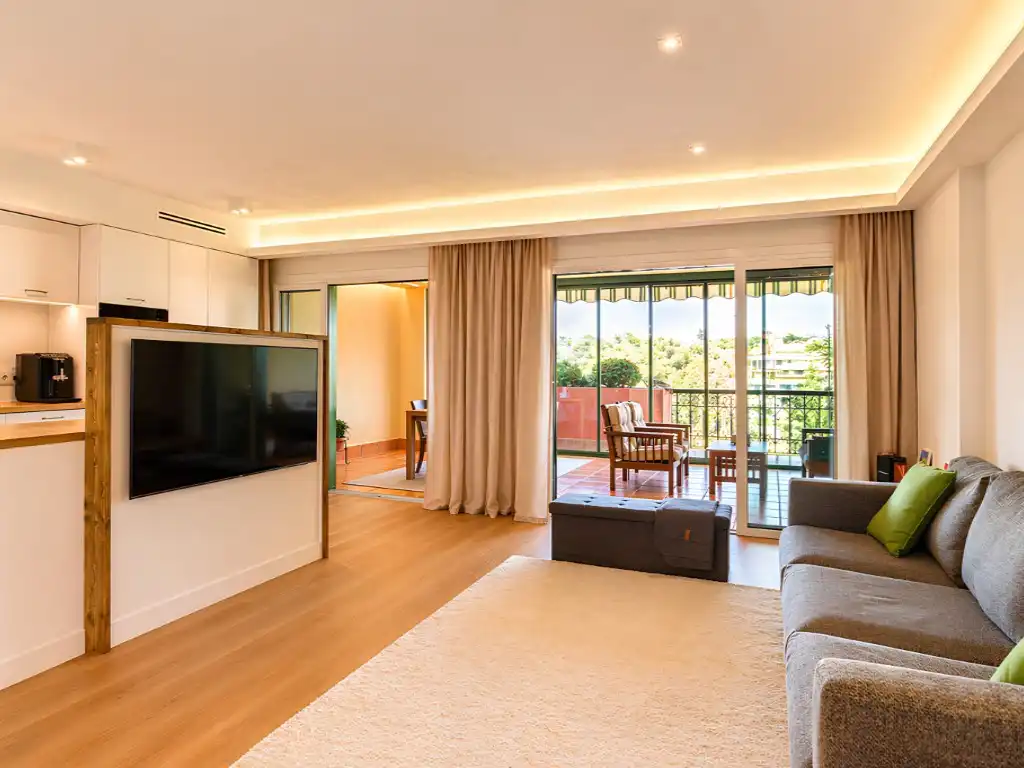 Living room of Flat for sale in Fuengirola  with Heating, Terrace and Swimming Pool