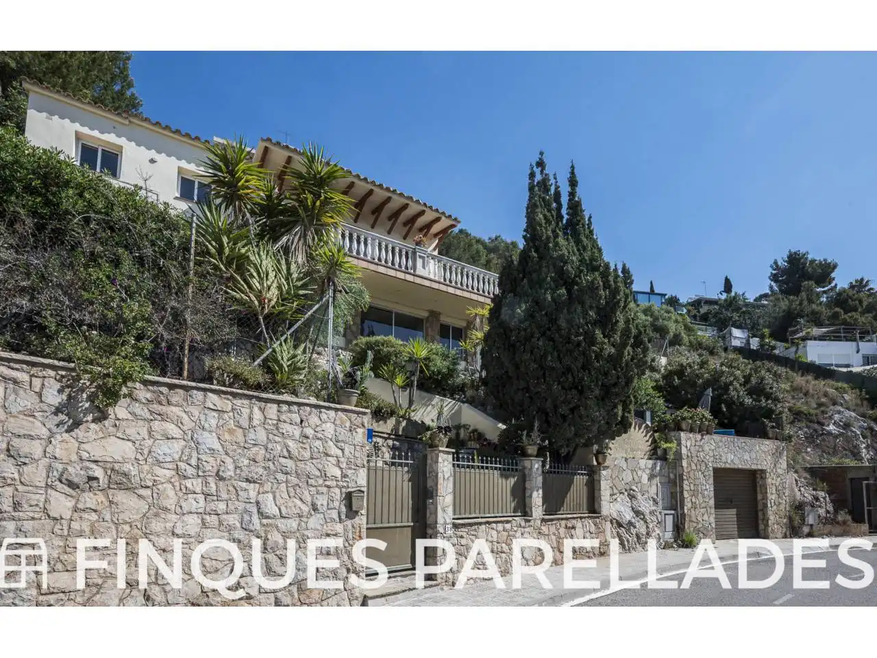 Exterior view of Houses for sale in Sitges  with Terrace and Swimming Pool