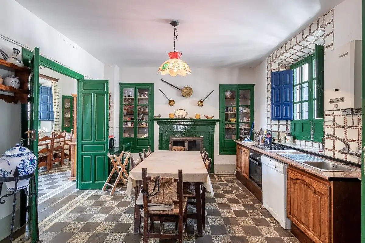Cocina de Finca rústica en venta en Moclín con Piscina