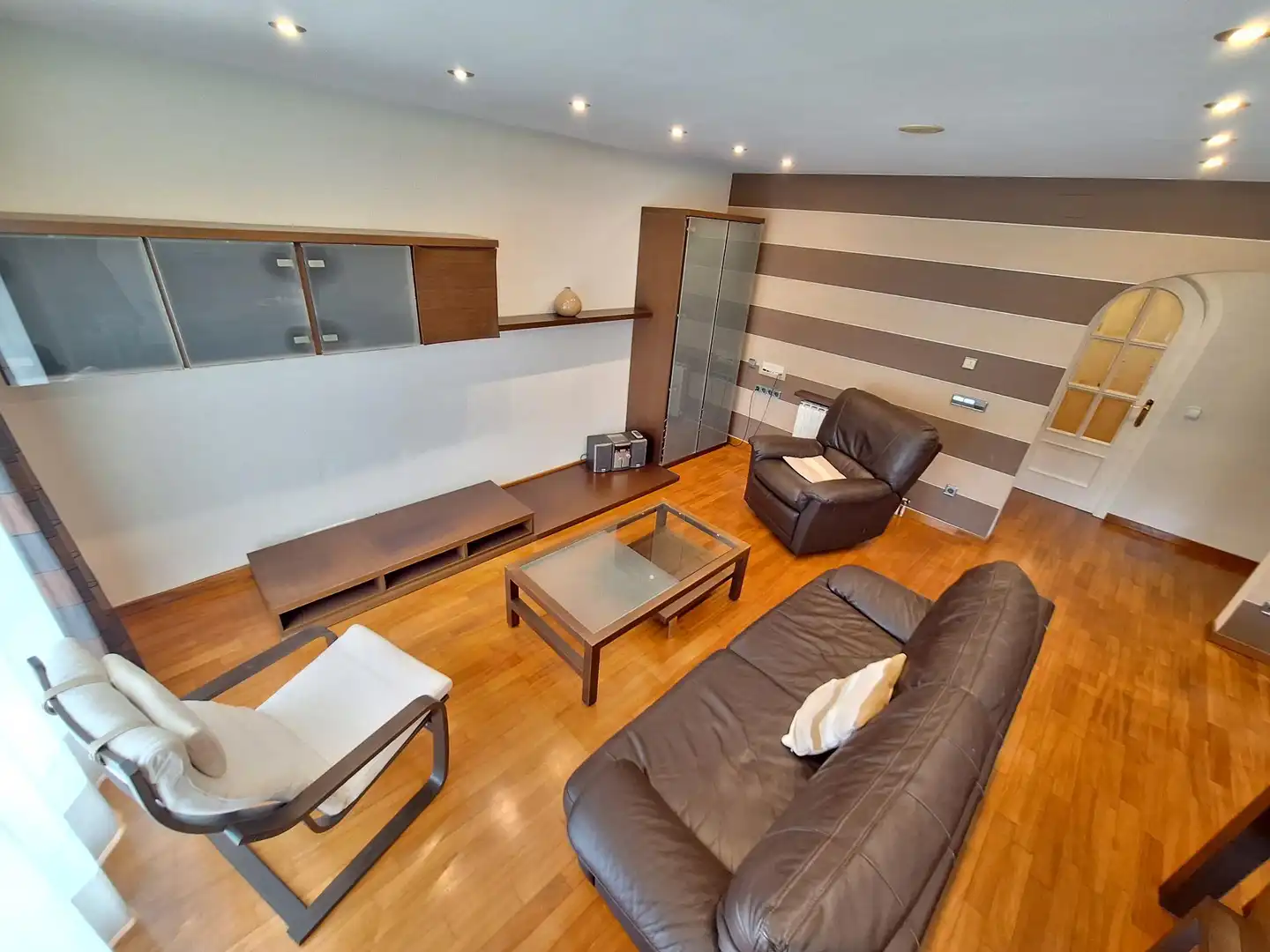 Living room of Flat for rent in Igualada  with Heating, Furnished and Balcony