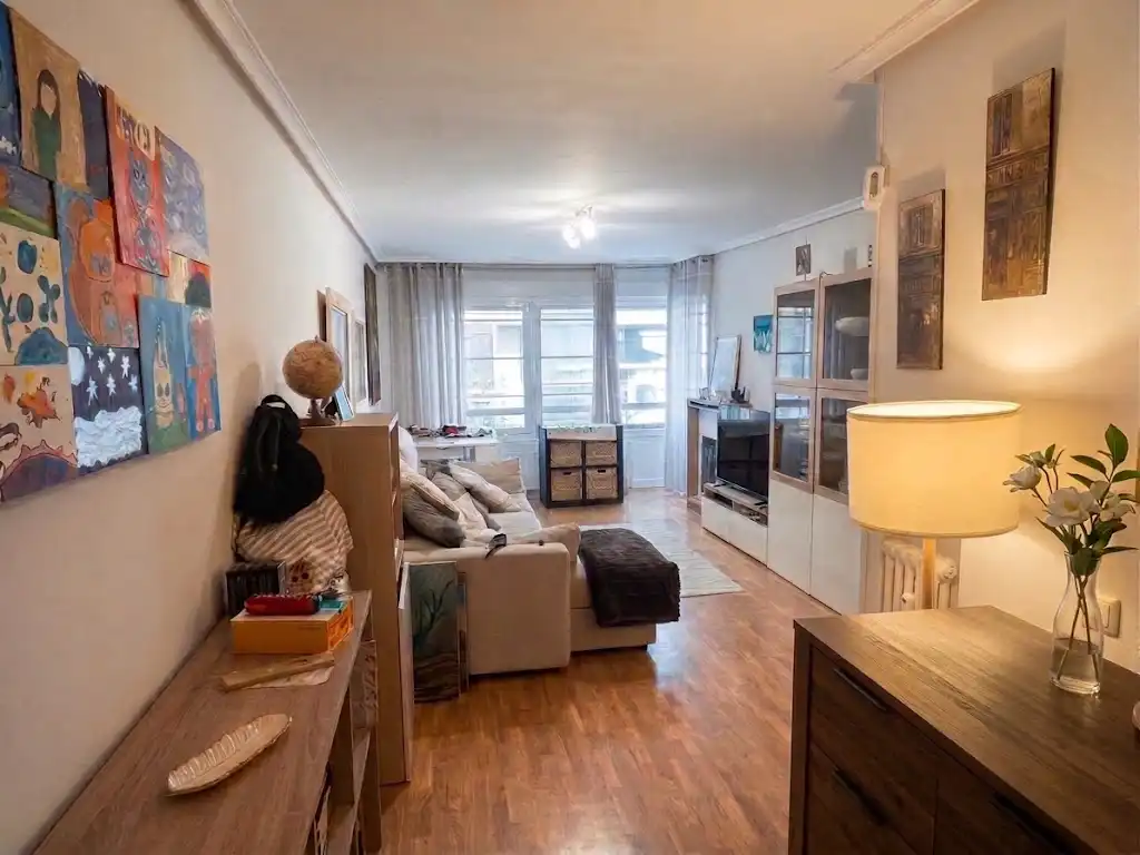 Living room of Flat for sale in León Capital   with Heating, Parquet flooring and Terrace