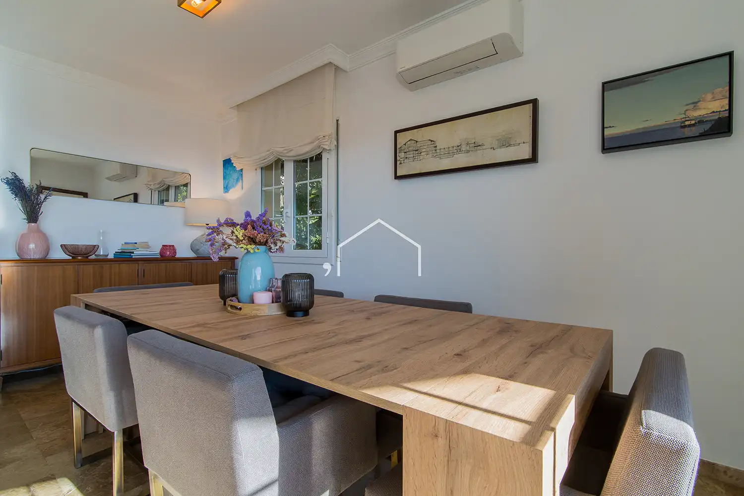 Esszimmer von Haus oder Chalet zum Verkauf in Teià mit Klimaanlage, Heizung und Privatgarten