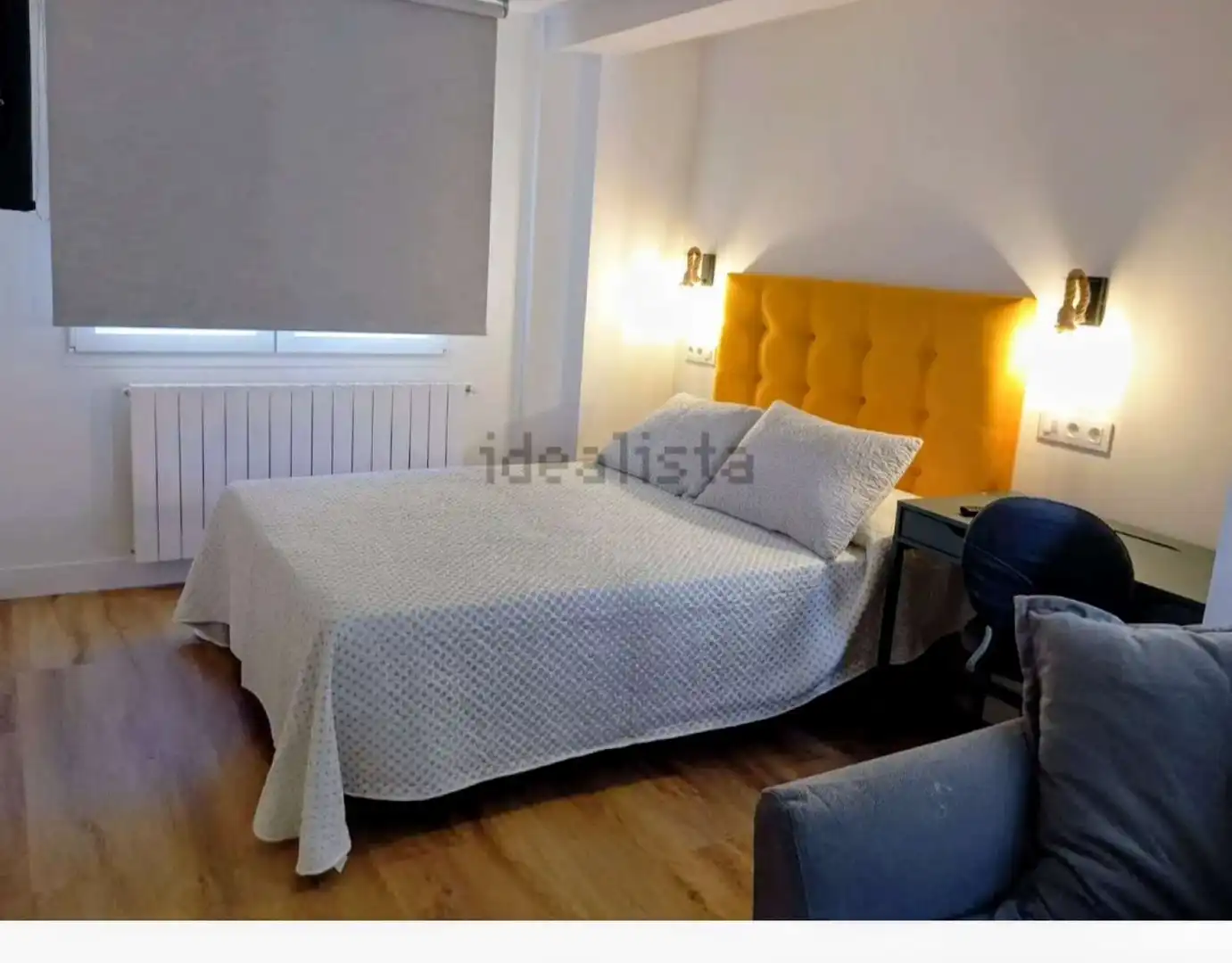 Dormitori de Apartament per a compartir en Santander amb Aire condicionat, Terrassa i Moblat