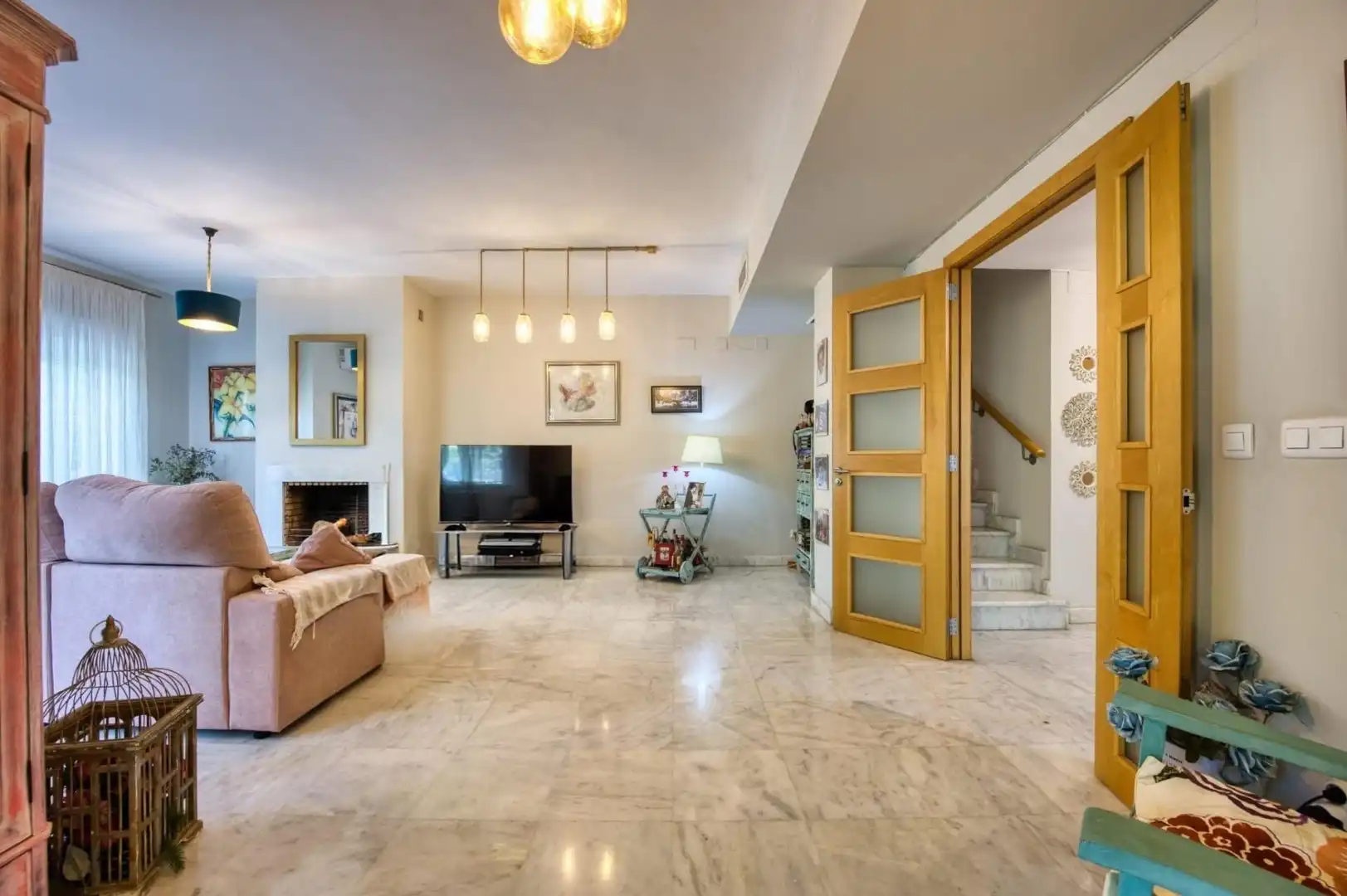 Living room of Detached homes for sale in Espartinas  with Air Conditioner, Heating and Private garden