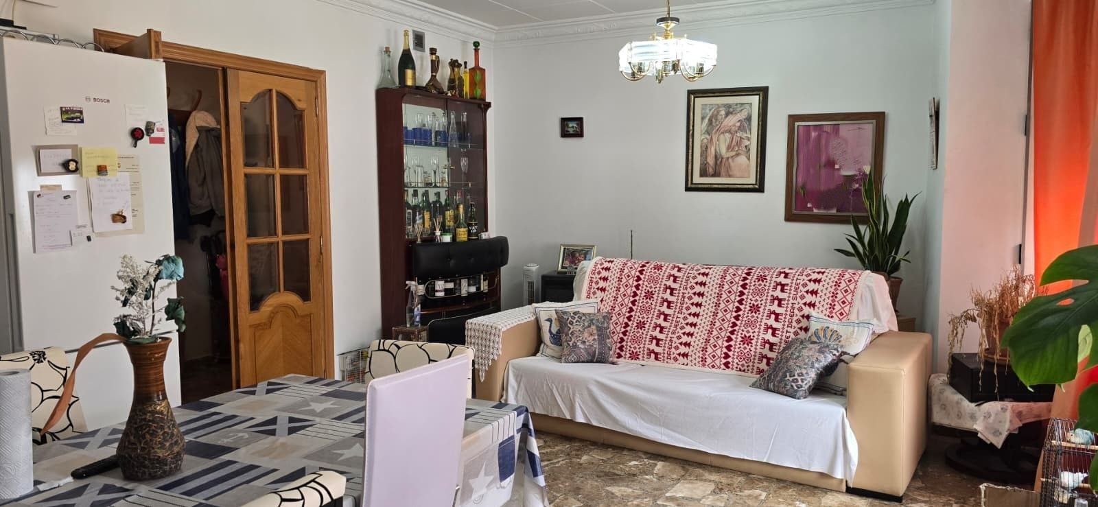 Sala d'estar de Pis en venda en La Font d'en Carròs amb Terrassa, Traster i Moblat