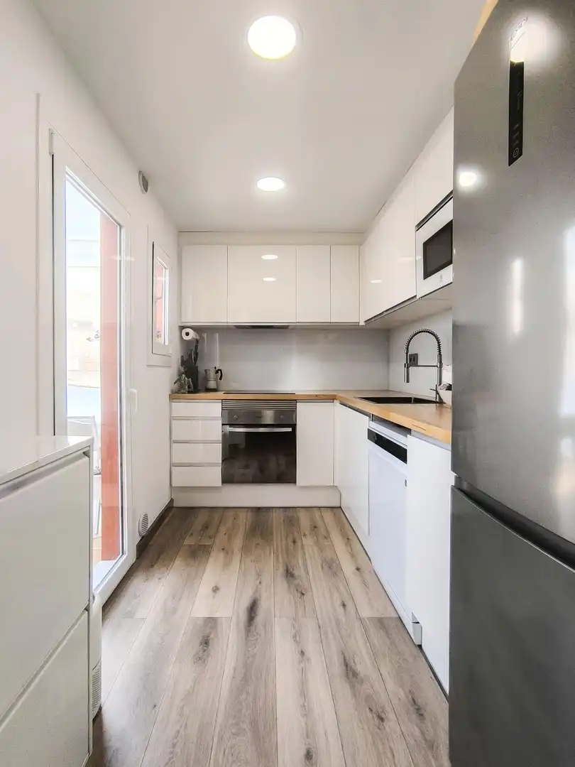Cocina de Ático en venta en Mataró con Parquet, Terraza y Piscina